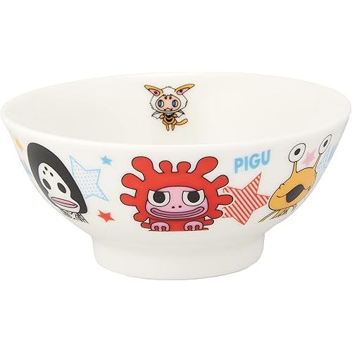 Kaneshotouki Kinsei Pottery "Kaiju Step Wanda Bada" Tea Bowl 703101 Made in Japan White 10.5cm