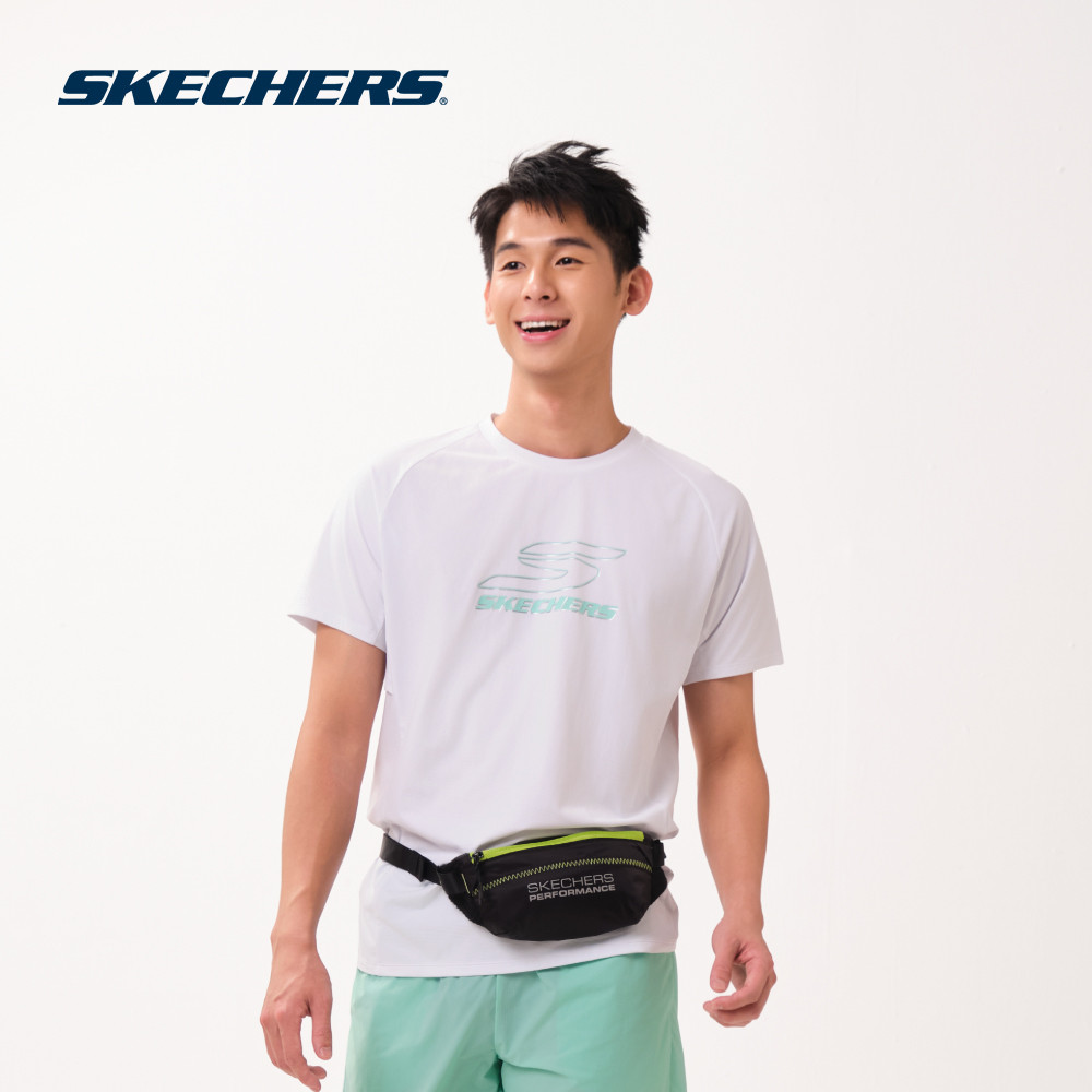 Skechers สเก็ตเชอร์ส เสื้อยืดผู้ชาย Men Running Performance Raglan Tee - SP126M109-0019