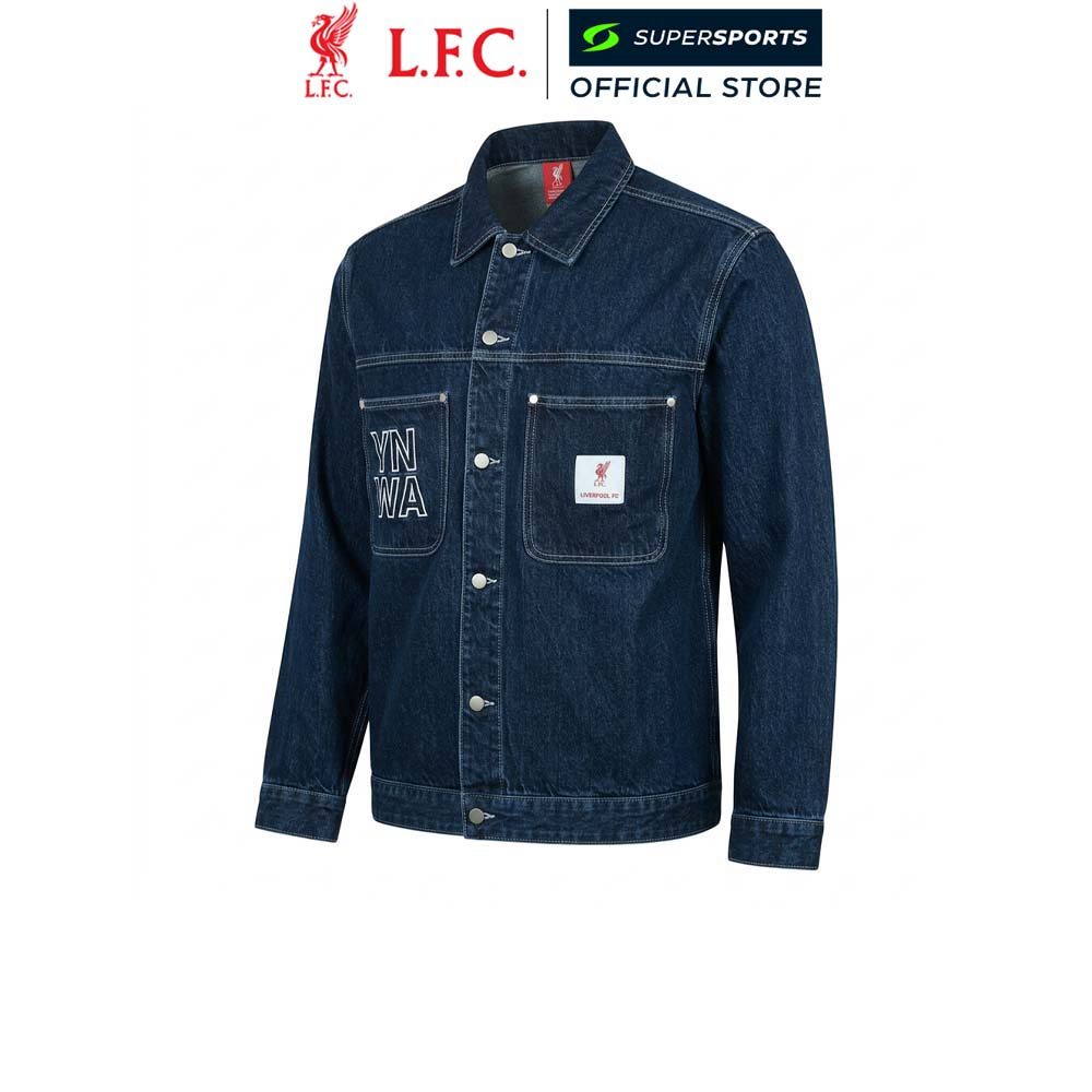 LFC YNWA Denim เสื้อแจ็คเก็ตผู้ชาย