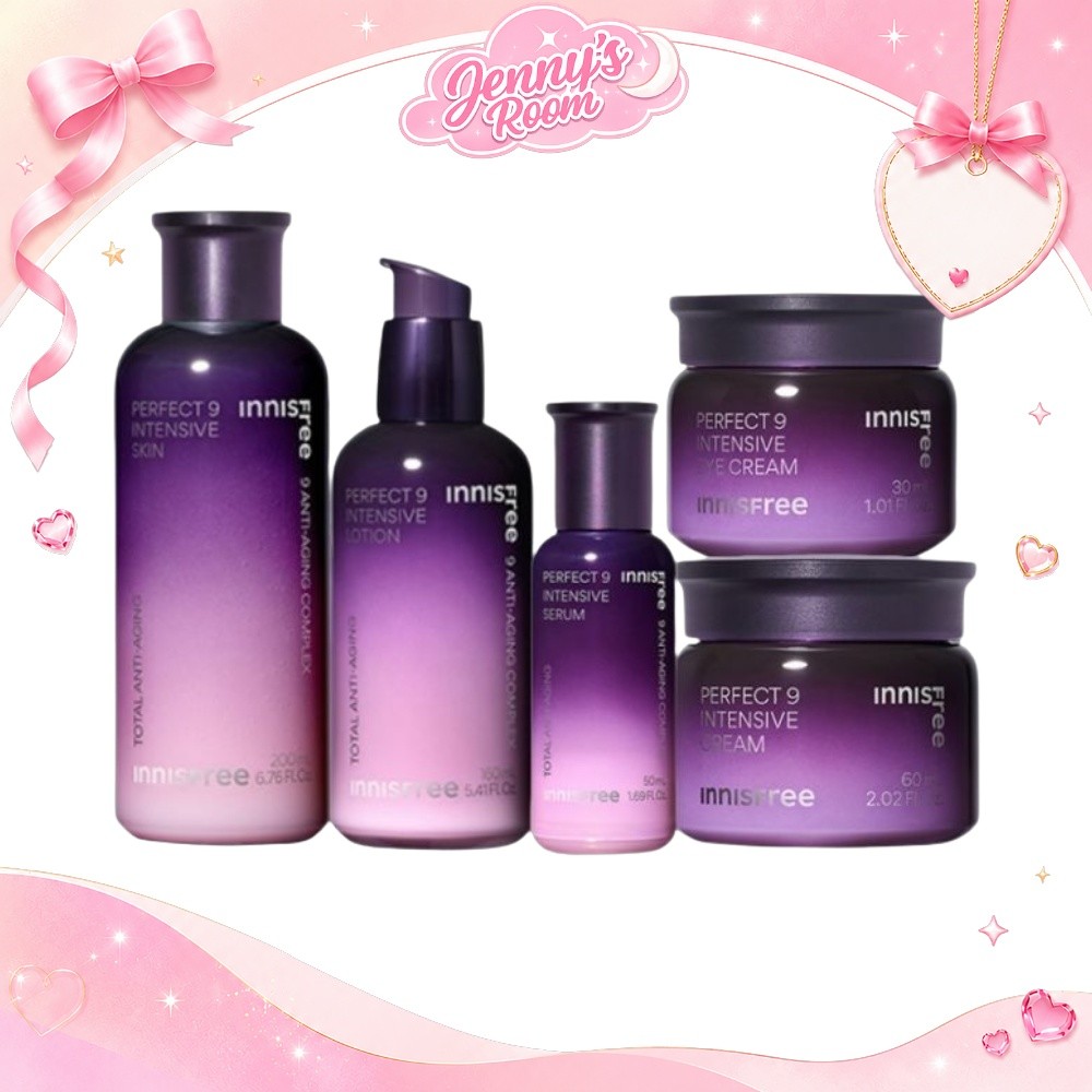 Innisfree Perfect 9 Intensive Skincare Line – Skin, Lotion, Serum, Cream, Eye Cream