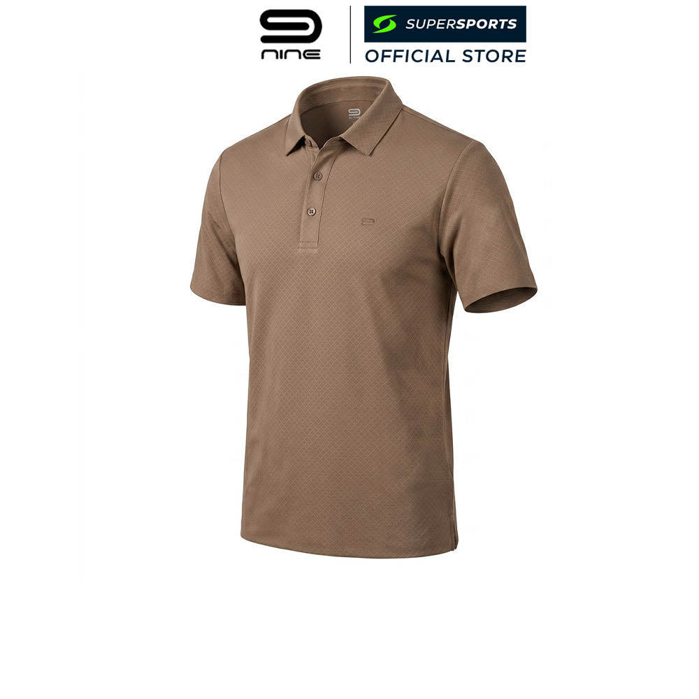 9NINE Brown เสื้อโปโลกอล์ฟผู้ชาย