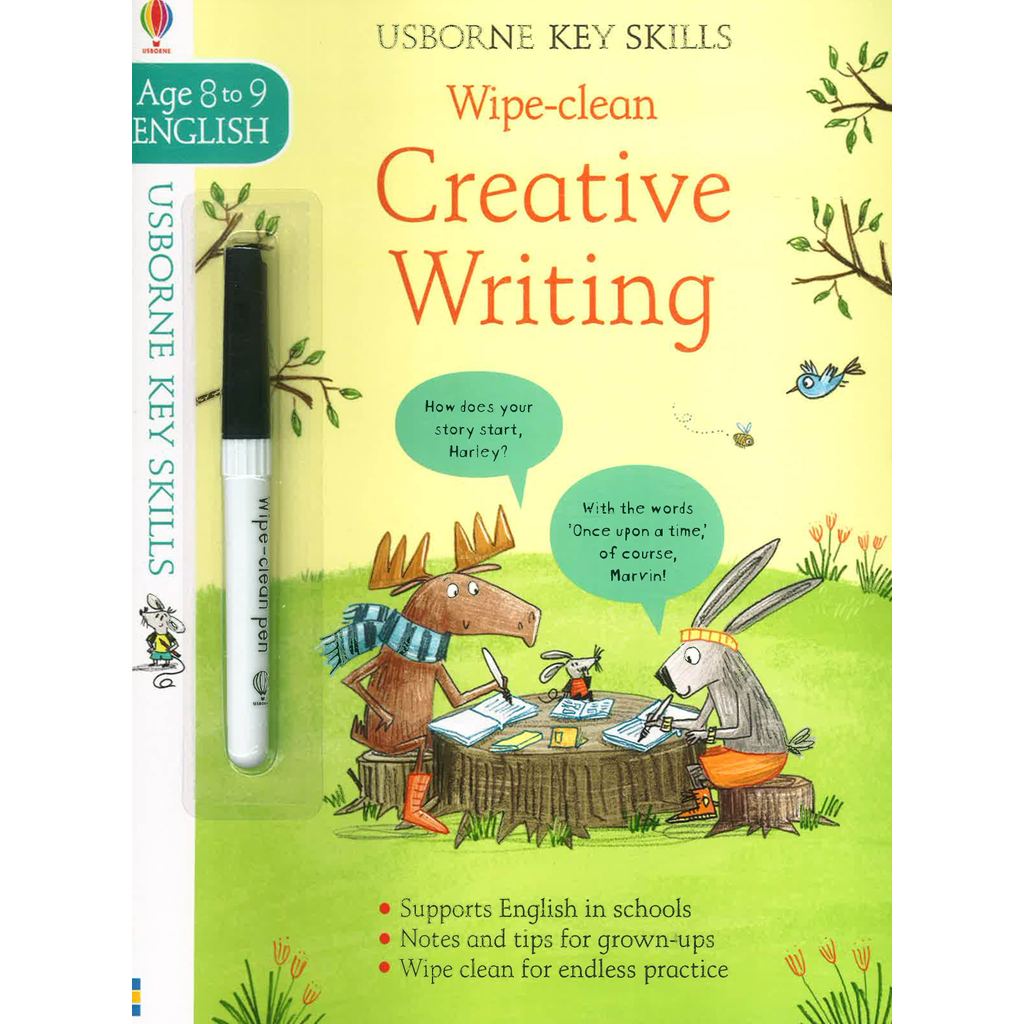 (BX) USBORNE KEY SKILLS: WIPE-CLEAN CREATIVE WRITING AGE 8-9