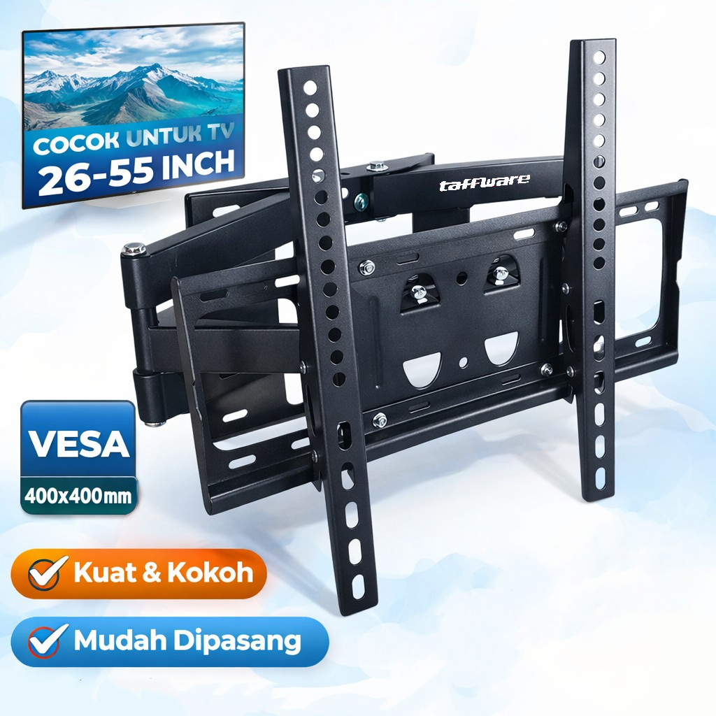 VESA 400 x 400 ขายึดทีวีแบบยืดไสลด์สําหรับทีวี 26-55 นิ้ว - CP402