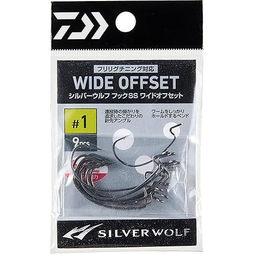 DAIWA Silver Wolf Hook SS Wide Offset 1 9pcs