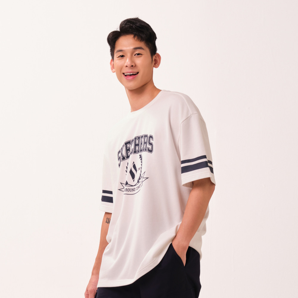 Skechers สเก็ตเชอร์ส เสื้อยืดแขนสั้นผู้ชาย Men Skechers Authentic Iconic Short Sleeve Tee - SL226M234-00QF (latest) — صورة 3