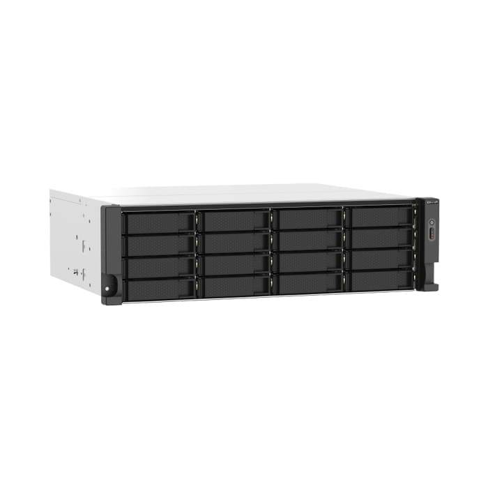 อุปกรณ์จัดเก็บข้อมูล NAS Storage NAS “QNAP” 4-Cores 2.2GHz/16GB/16-Bay
