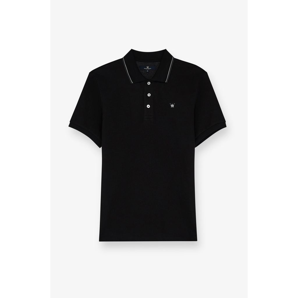 ROYAL IVY REGATTA - Pique Short Sleeve Polo Black เสื้อโปโล (R26WGMA005) — صورة 2