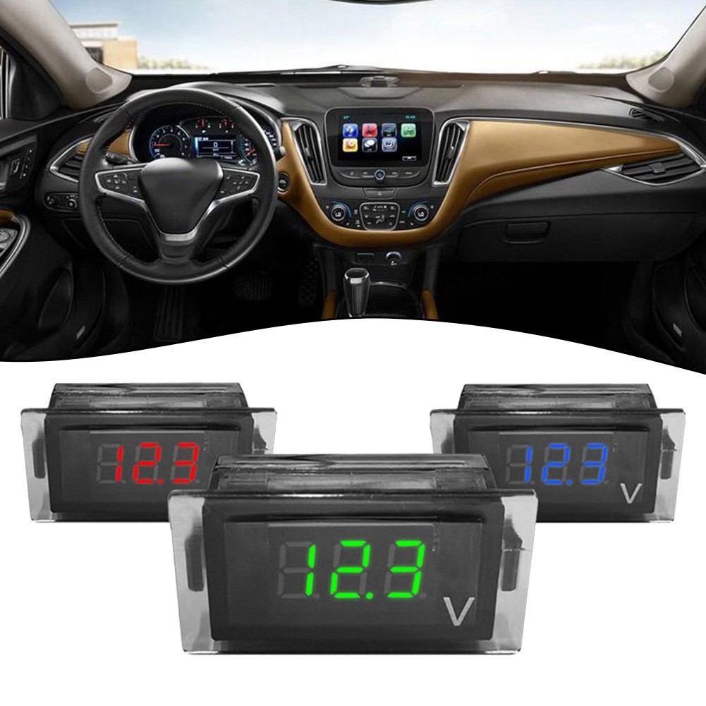 [SP-UR]โวลต์มิเตอร์แบบดิจิตอล DC12V-24V 3 หลักสูงสําหรับประเภทแผง LED ที่มีความแม่นยํา