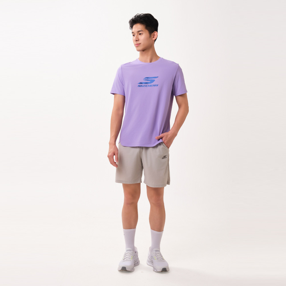 Skechers สเก็ตเชอร์ส เสื้อยืดแขนสั้นผู้ชาย Men Walking Performance Short Sleeve Tee - SP126M114-00P0 — صورة 5
