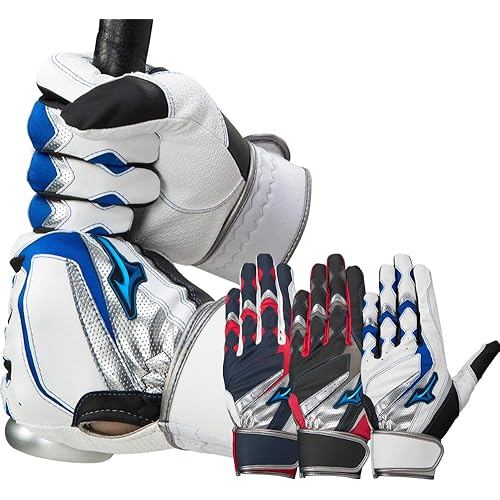 Mizuno Batting Gloves Baseball Adult Willdrive Control Model BLUE 1ejea24509 M with SOLV seal