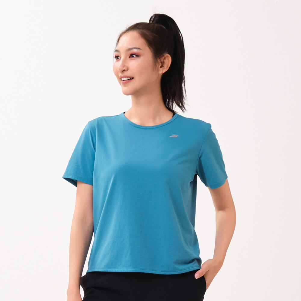 Skechers สเก็ตเชอร์ส เสื้อยืดแขนสั้นผู้หญิง Women Running Performance Short Sleeve Tee - SP226W034-00QR (latest) — صورة 3