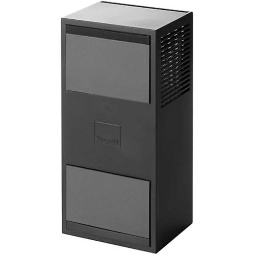 Yamazaki Two-way Deodorant Bead Case Black Approx. W9XD7.5 13.8XH18.5cm Tower Stand Refill Flap Type