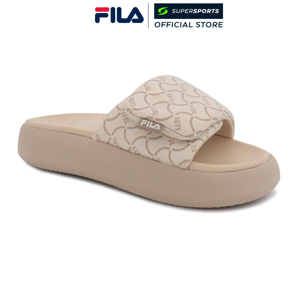 FILA Maison รองเท้าแตะผู้หญิง สีเบจ