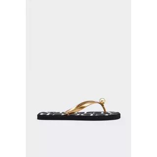 CC DOUBLE O LOGO PRINT THONG SANDALS ผู้หญิง รองเท้าแตะแบบหูหนีบแต่งโลโก้ รุ่น O26WSWA026 (AW26 #P3)