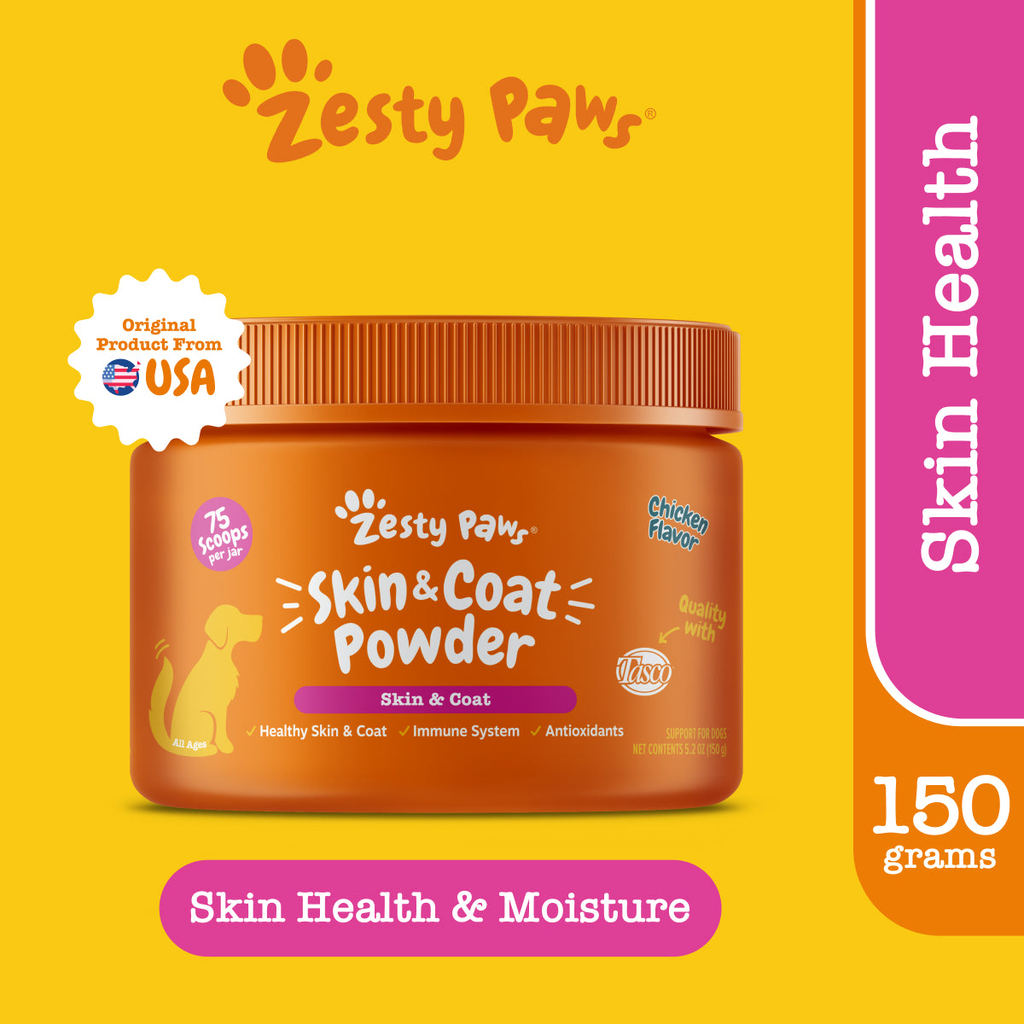 Zesty Paws Skin & Coat Powder - Chicken For Dog 150g(EXP:09 2027)