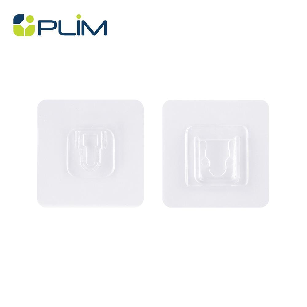 PLIM ขอแขวนเหลี่ยมอเนกประสงค์ XY-0101 สีใส แพ็ก 2 ชิ้น จัดส่งโดย HomePro