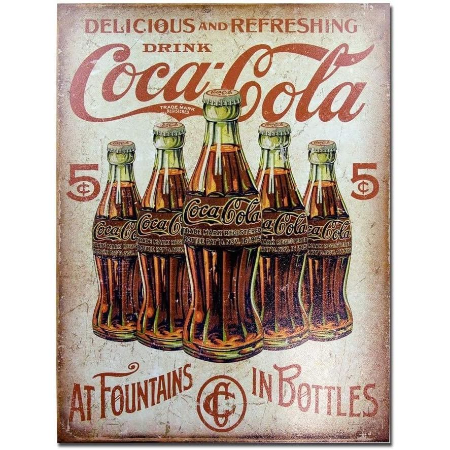 Coca Cola Retro Vintage Tin Sign ป้ายโลหะ TIN Sign