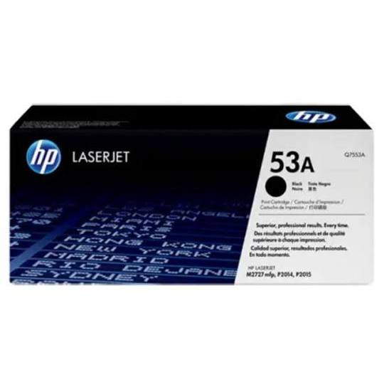 ตลับหมึกเลเซอร์ HP 53A Black Original LaserJet Toner Cartridge (Q7553A)