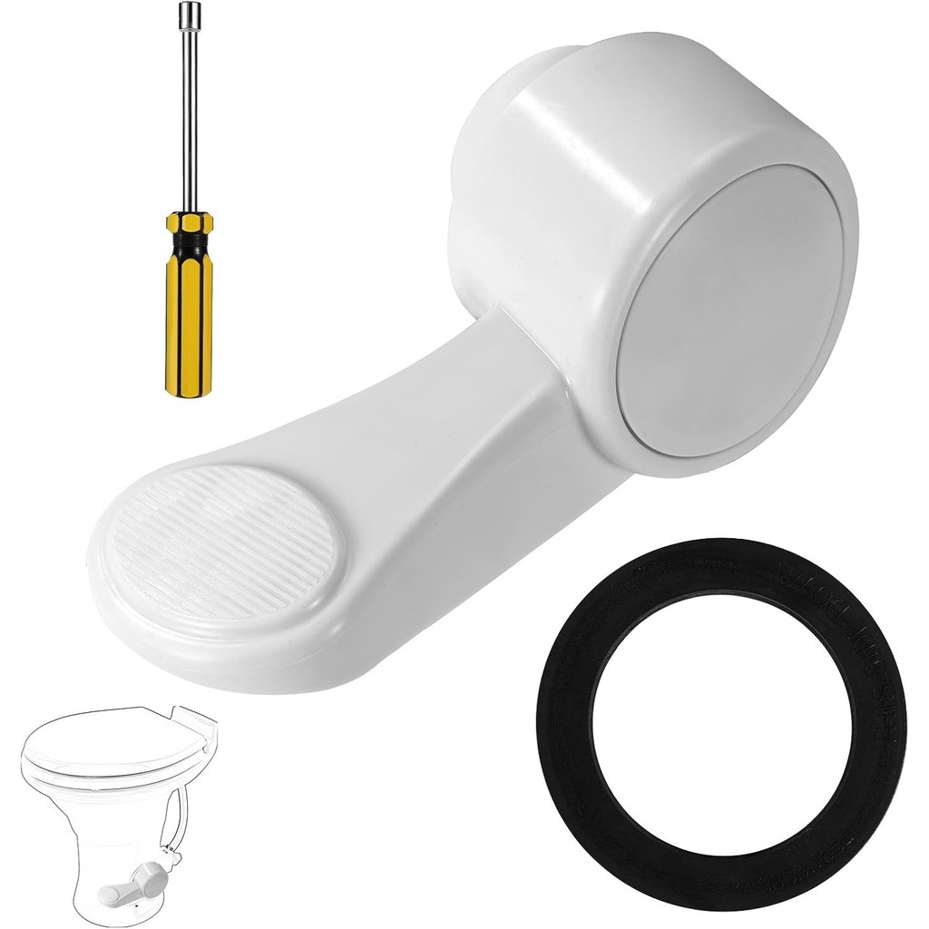 {ANSOUL}RV Toilet Foot-Pedal Flush Kit เข้ากันได้กับรุ่น Dometic 300/310/311/320/321