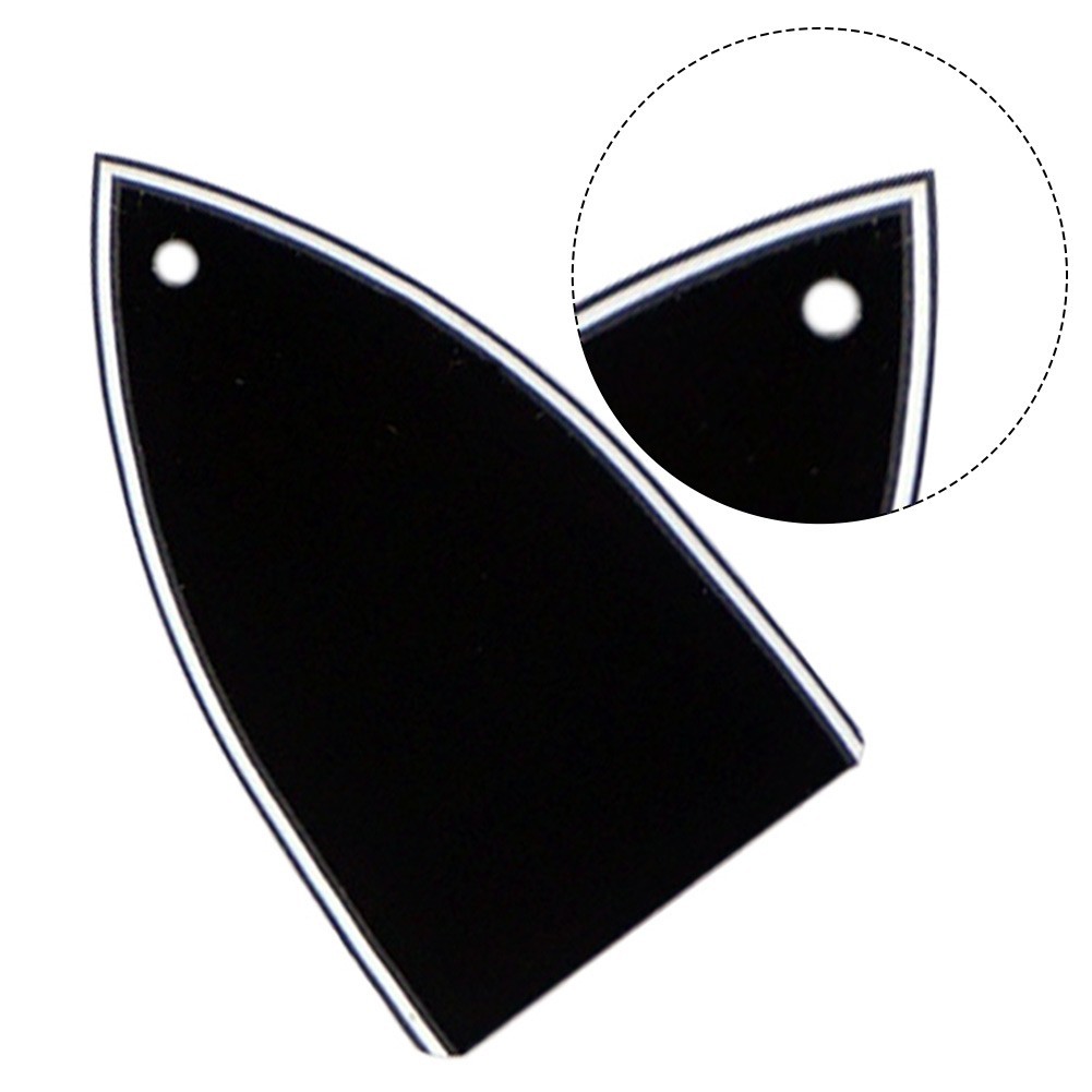 [BLOD]1 Hole 3 Ply Truss Rod Cover สําหรับกีตาร์ไฟฟ้าอุปกรณ์เสริมทดแทนสีดํา
