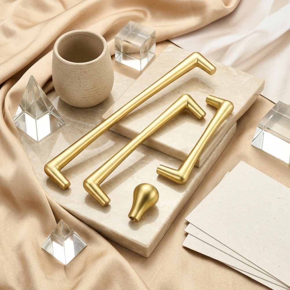 SMTSleek Modern Gold Cabinet Handles ที่จับตู้ครัว