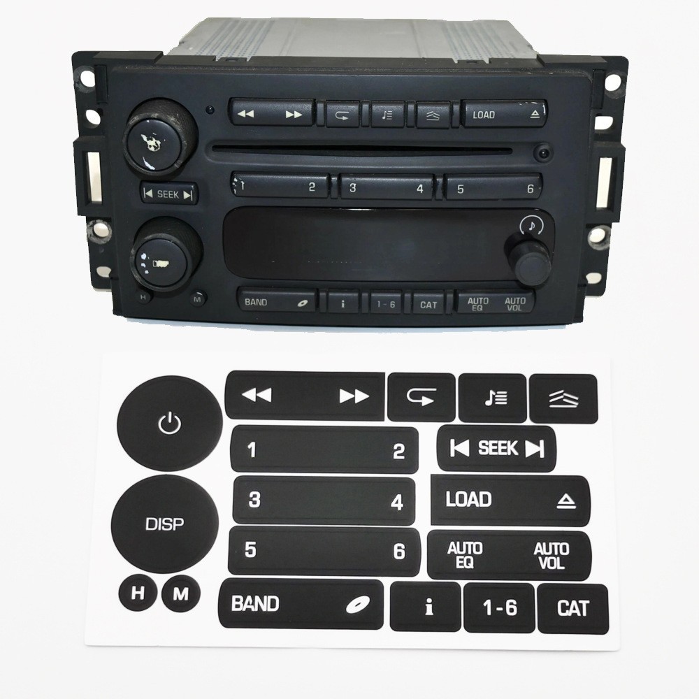 {ANSOUL}สําหรับ Hummer H3 สําหรับ Saab 9-7X Central ControlRadio ปุ่มซ่อมสติกเกอร์รูปลอก