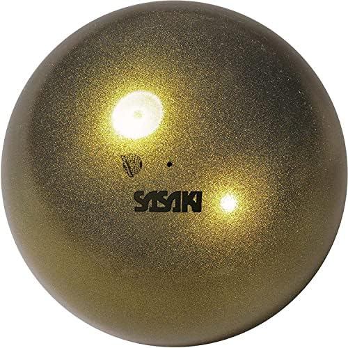 SASAKI Rhythmic Gymnastics Ball, International Federation certified metallic diameter 18.5cm, black 