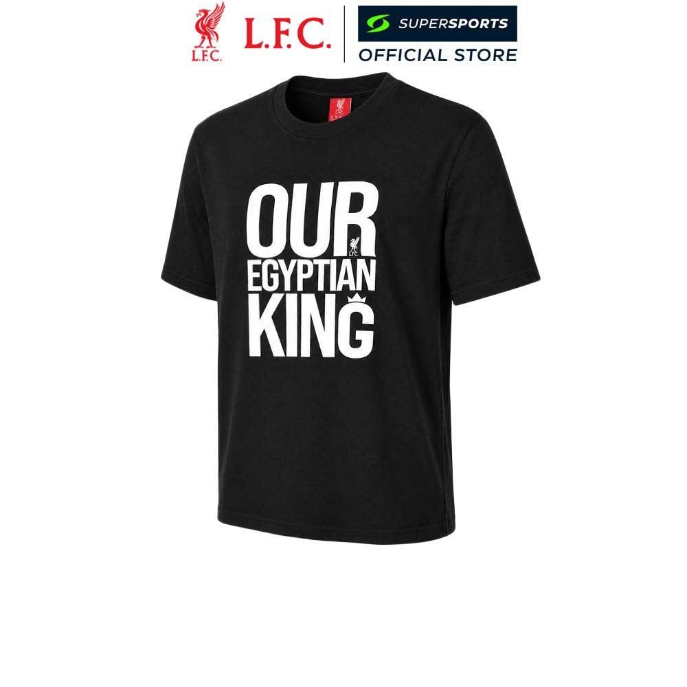 LFC King Salah เสื้อยืดผู้ชาย สีดำ