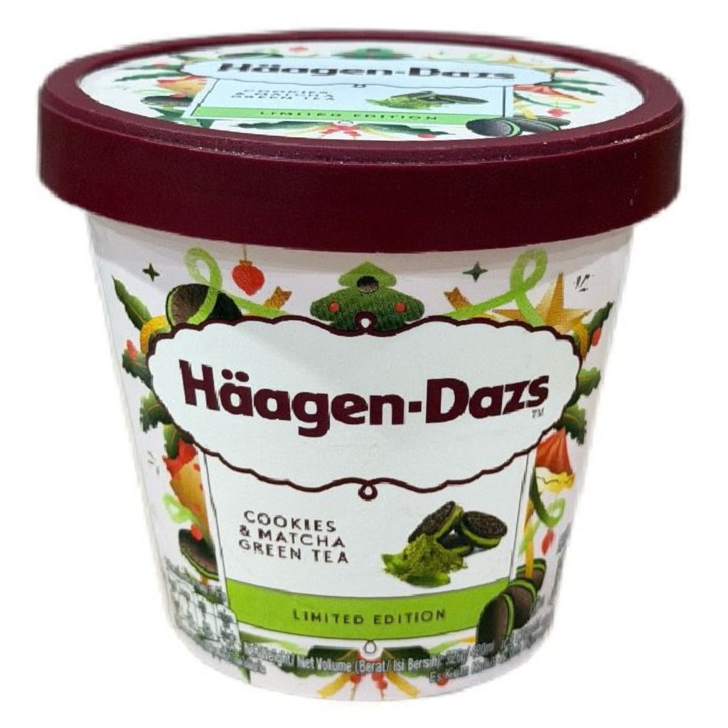 [3415583014189] Haagen-Dazs Cookies & Matcha Green Tea 473g (แพ็คสินค้าเก็บความเย็น)