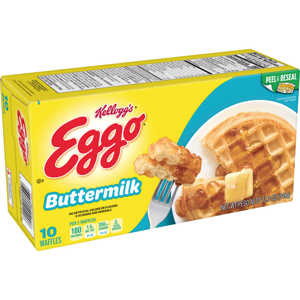 [038000402906] Kellogg's Eggo Buttermilk Waffles 349g