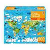 Usborne Book and Jigsaw Animals of the World (Usborne Book and Jigsaw) [Paperback]