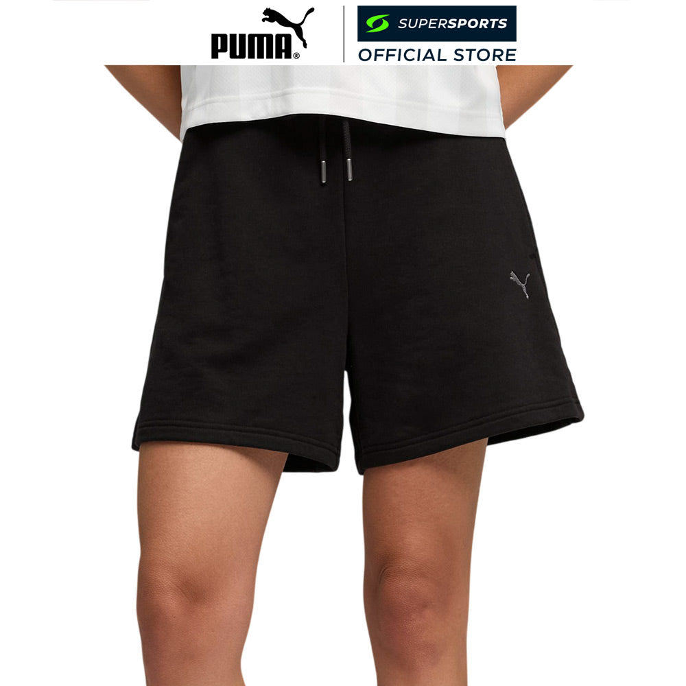 PUMA HER High-Waist 5" กางเกงลำลองขาสั้นผู้หญิง