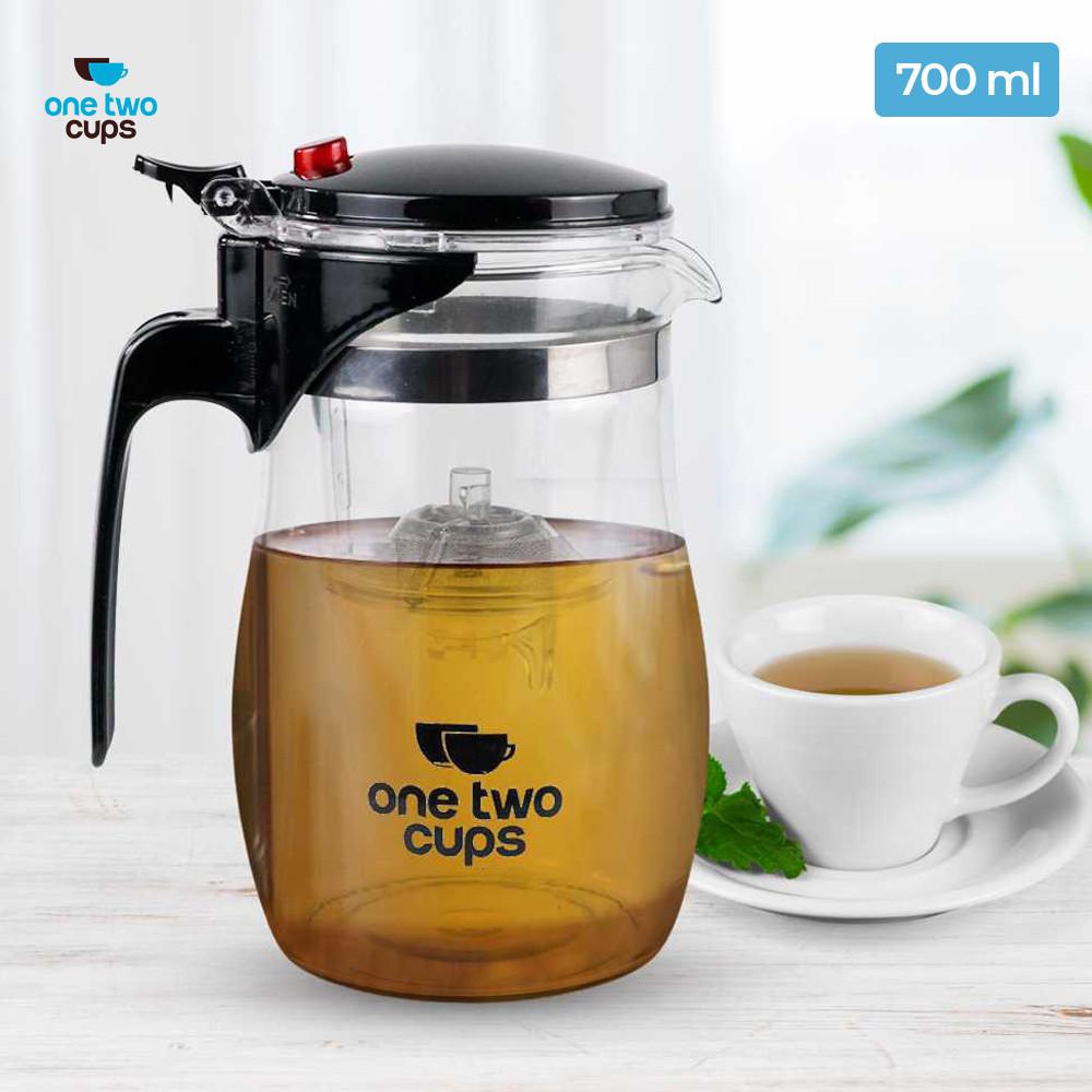 One Two Cups Borosilicate Tea Pot กาน้ําชากรองทนความร้อน 700ml - TP-757