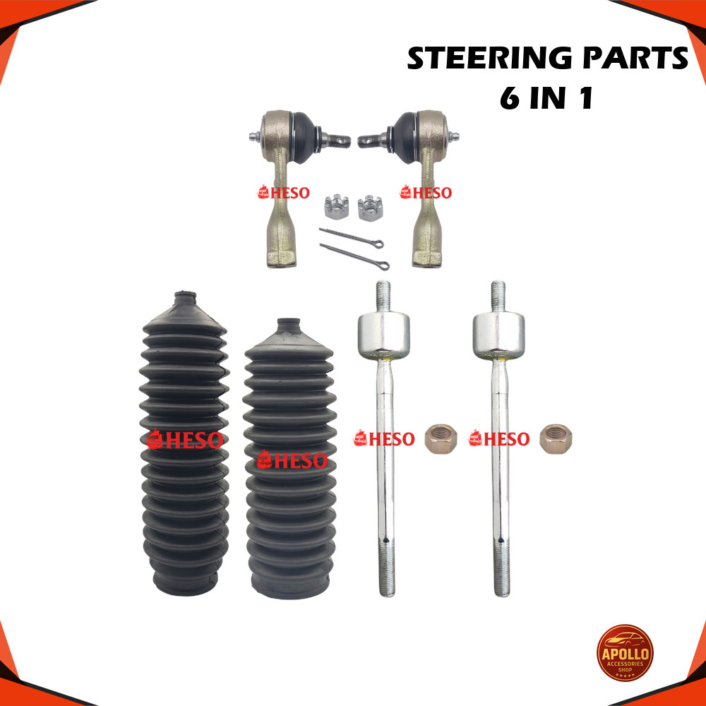 6 IN 1 HESO RACK END TIE ROD END STEERING COVER PERODUA KANCIL 660 CC EF CL SOHC AUTO KANCIL 660 CC 