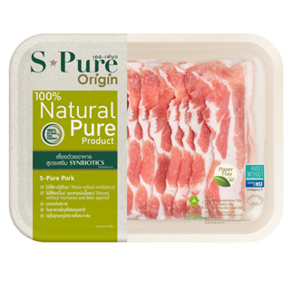 S-Pure Sliced Pork Belly หมูสามชั้นสไลซ์ 120g