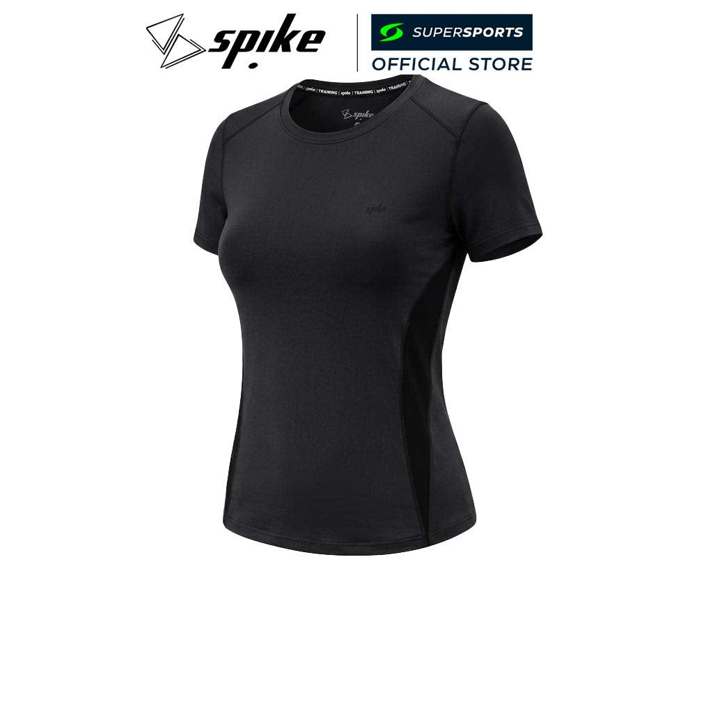 SPIKE Black เสื้อยืดผู้หญิง สีดำ