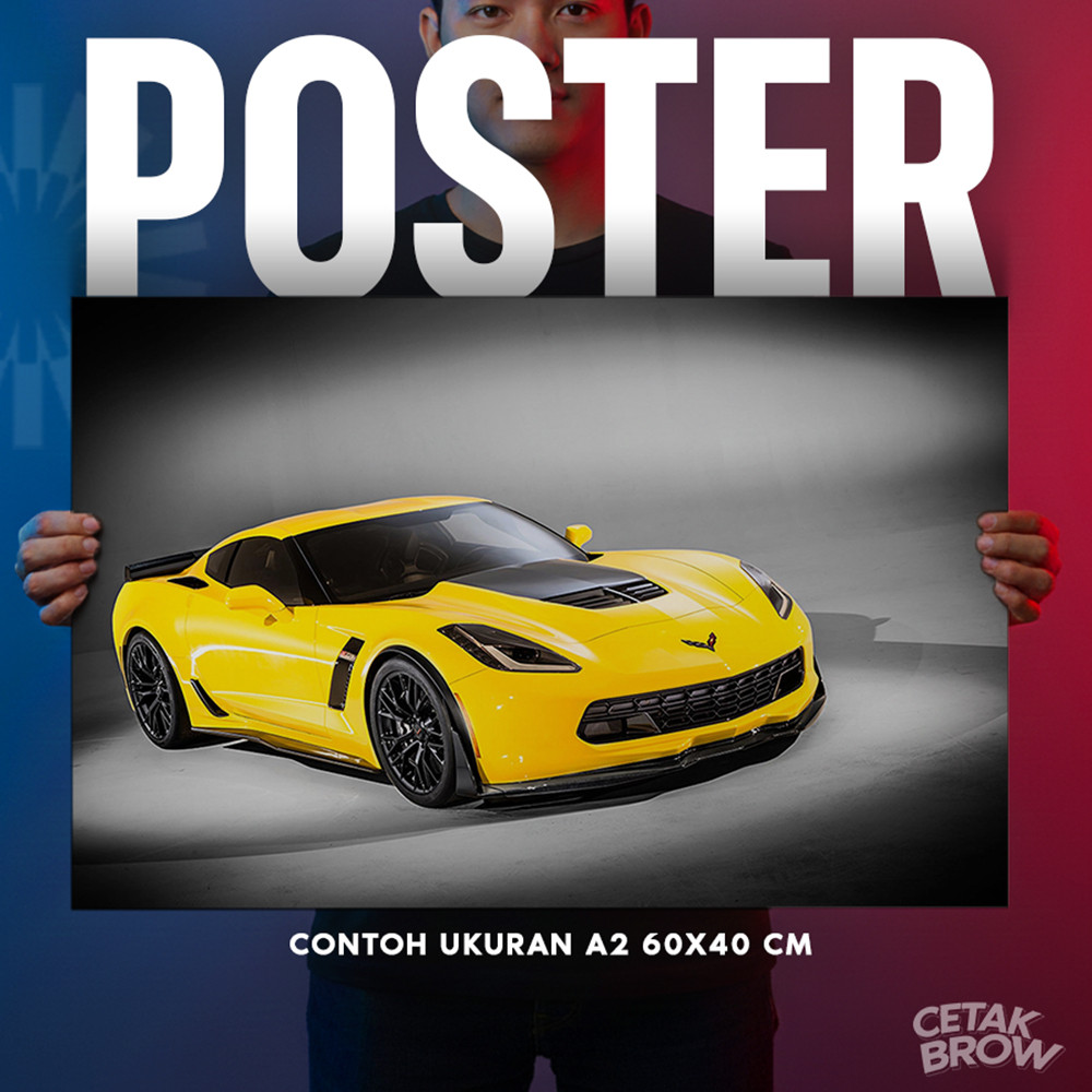 Chevrolet Corvette C3 Stingray โปสเตอร์สามารถพิมพ์ตกแต่งผนังที่กําหนดเองสําหรับห้องพักผู้ชายยานยนต์ค