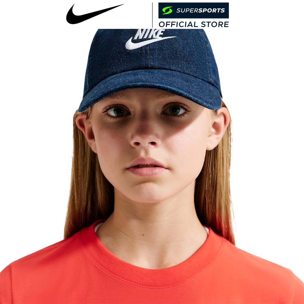 NIKE Club Denim หมวกแก๊ปเด็ก สีฟ้า