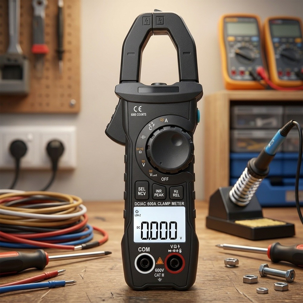 {ใหม่}สําหรับ ZT-QS9 True สําหรับ RMS แคลมป์มิเตอร์: 600A สําหรับการตรวจจับ ACDC NCV และช่วงอัตโนมัต