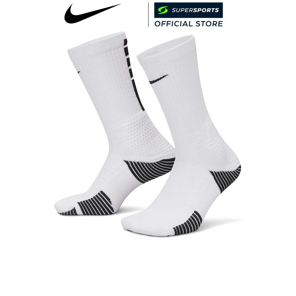 NIKE Elite 2.0 Cushioned Crew ถุงเท้าผู้ใหญ่ (แพ็ค 1 คู่)