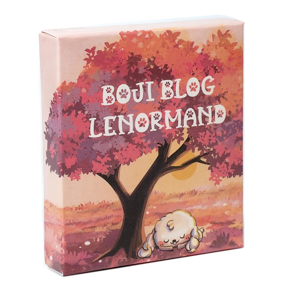 7*8 ซม.Boji Blog Lenormand Deck A การเดินทางของกระต่ายผ่าน Destiny สําหรับคนรักไพ่ทาโรต์ 36 ชิ้นการ์