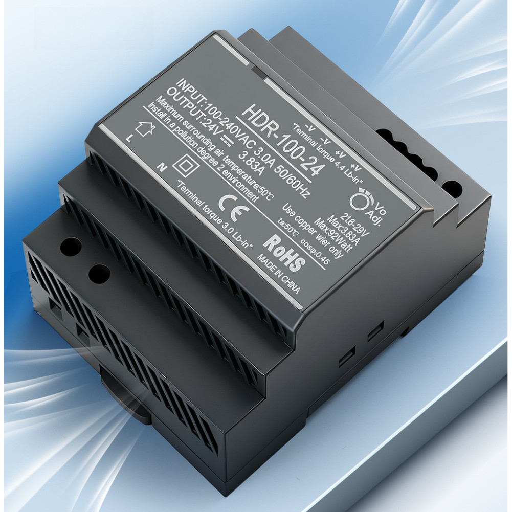 8 แหล่งจ่ายไฟสลับแบบติดตั้งรอก 100W 12V8.3A/24V4.2A สําหรับหม้อแปลงไฟฟ้า