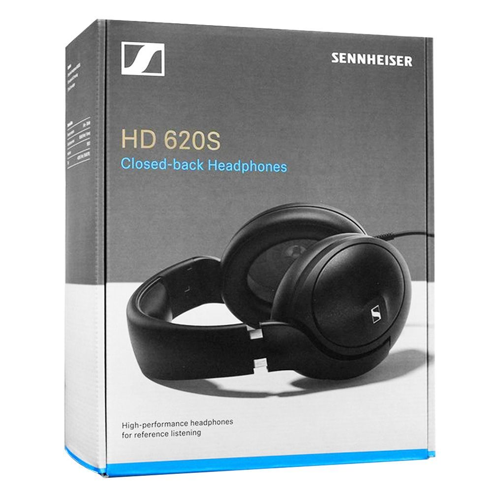 Sennheiser HD620S Closed-Back Over-Ear Audiophile Headphones (Black) - 3.5mm/6.3mm, 700401