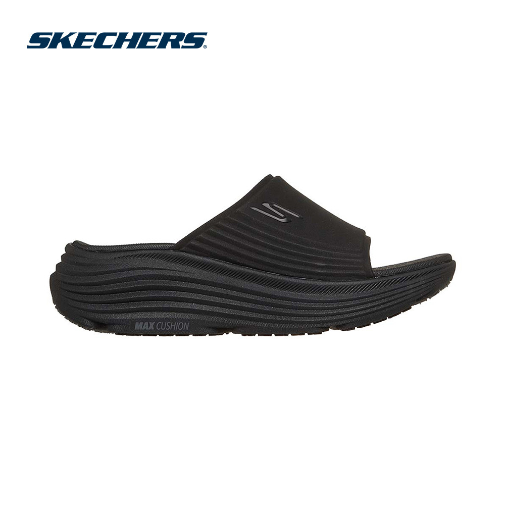 Skechers สเก็ตเชอร์ส รองเท้าแตะผู้หญิง Women On-The-GO Max Cushioning Endeavour Walking Sandals - 141725-BBK (latest)