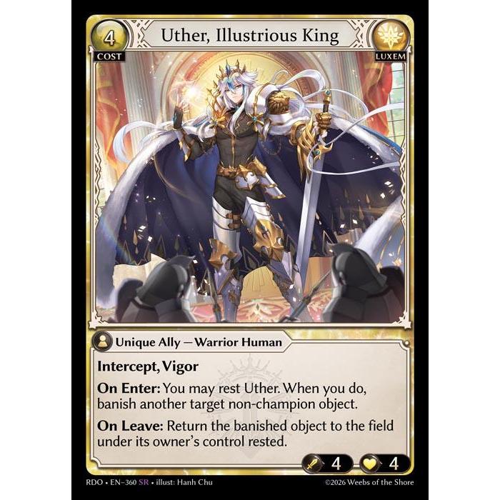 Uther, Illustrious King RDO-360 [GATCG SINGLES]