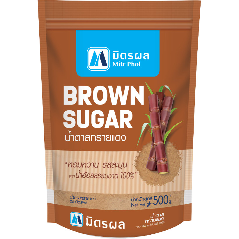 Mitrphol Brown Sugar น้ำตาลทรายแดง 500g