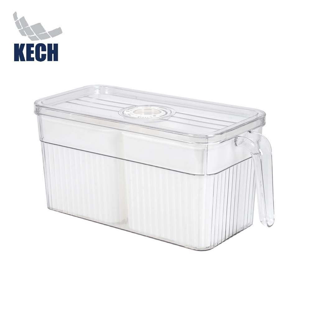 KECH กล่องจัดเก็บในตู้เย็น 2 ช่อง มีด้ามจับ  SYPA SIZE M จัดส่งโดย HomePro