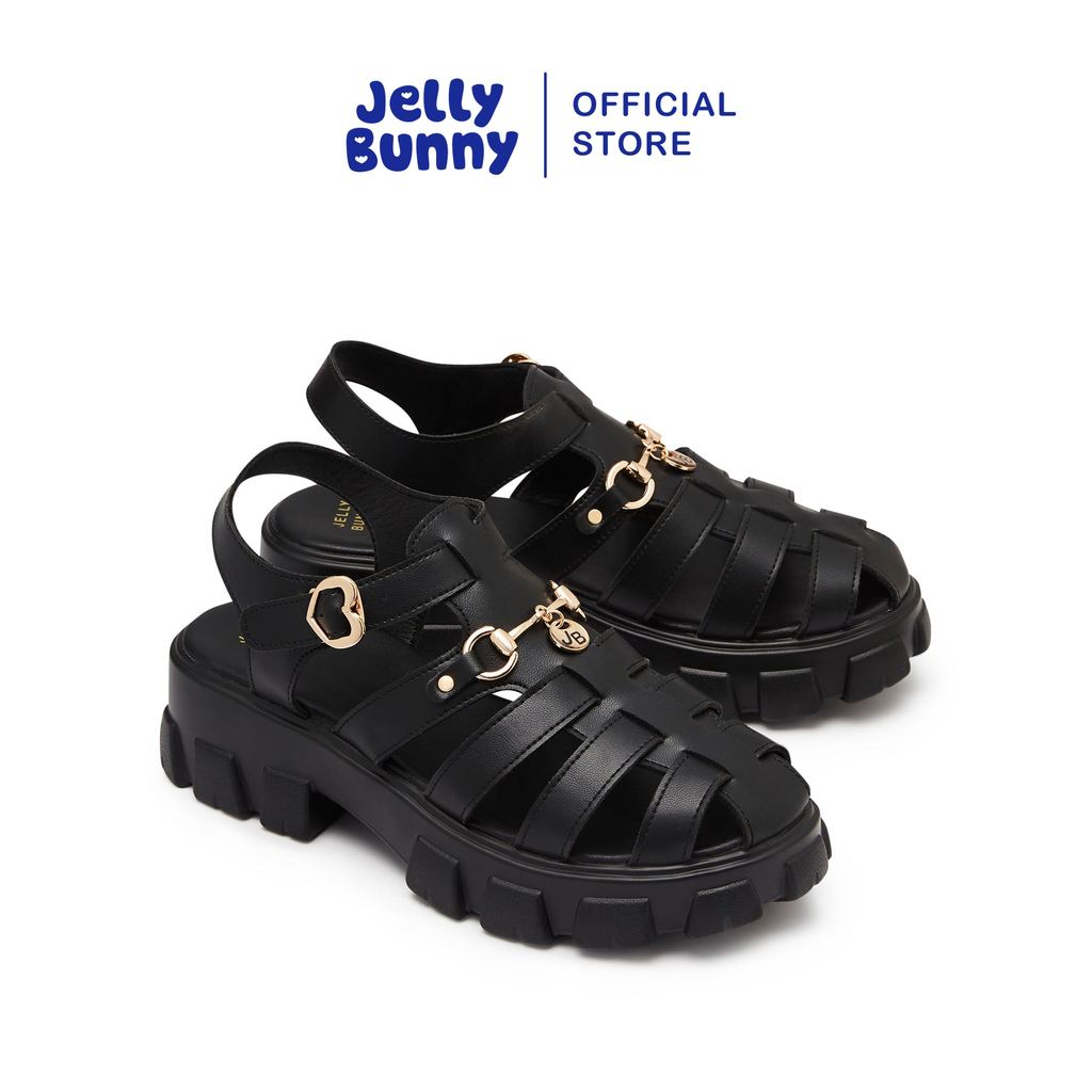 JELLY BUNNY รองเท้าแพลตฟอร์ม MAGGIE EMA PLATFORM รุ่น B25WLSI023 BLACK