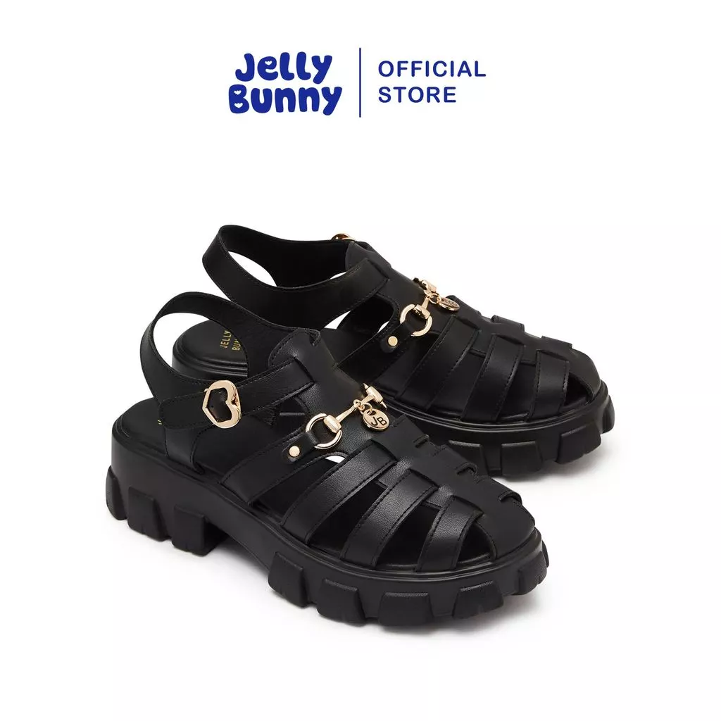 JELLY BUNNY รองเท้าแพลตฟอร์ม MAGGIE EMA PLATFORM รุ่น B25WLSI023 BLACK