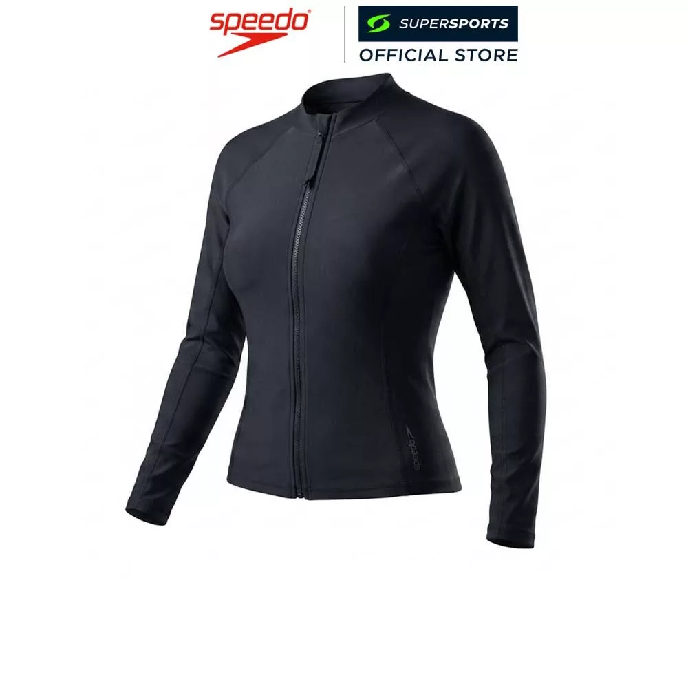SPEEDO Long Sleeve Solid Zip เสื้อรัชการ์ดผู้หญิง